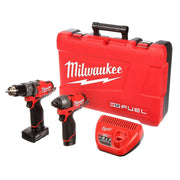 Milwaukee 2597-22 M12 FUEL 12V 1/2" Hammer Drill/Driver and Impact Combo Kit